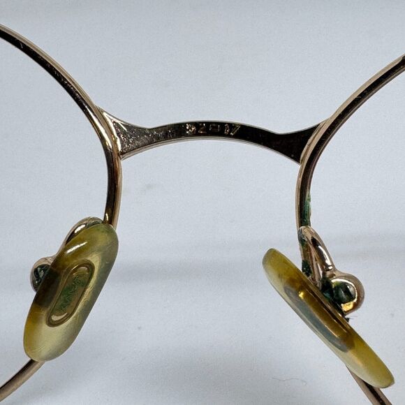L’amy Nadine Eyeglasses Frames Gold Brown Full Rim Frames H5559 - Picture 7 of 8
